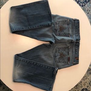 7 For All Mankind Light Wash Bootcut Jeans